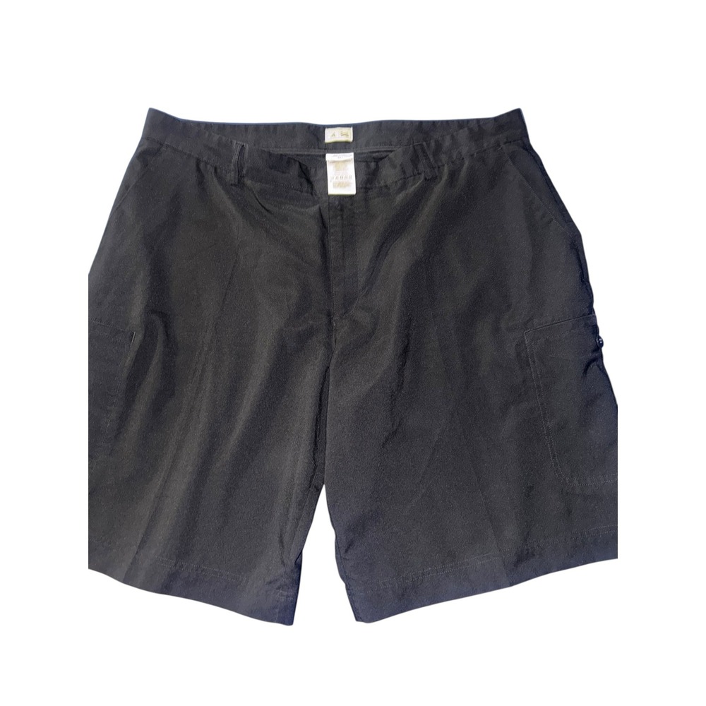 Adidas Golf Shorts Mens 40 Black Cargo Pockets Athletic Casual